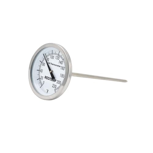 REOTEMP Waterproof Soil Thermometer, 5 inch Stem