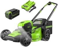 Greenworks 40V 21" Self-Propelled Cordless Lawn Mower (5.0Ah, Charger Included)