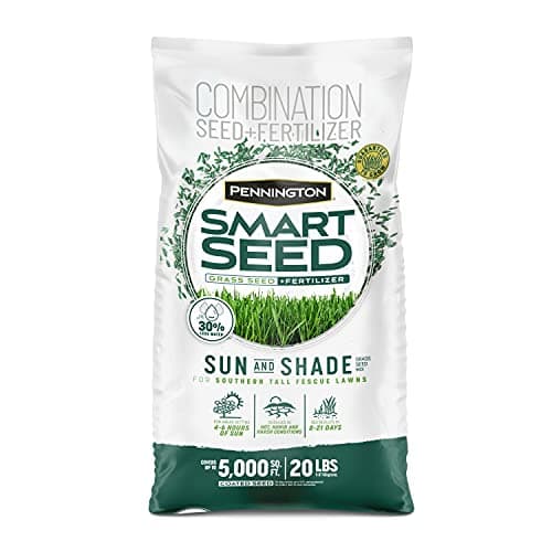 Pennington Smart Seed Sun & Shade Mix South, Tall Fescue Grass Seeds for Lawn, 20 lb