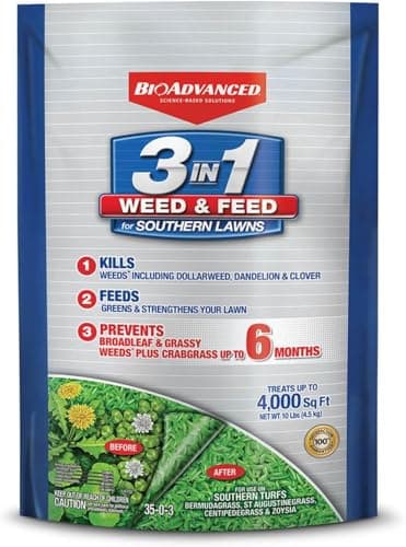BioAdvanced 3-in-1 Weed and Feed for Southern Lawns (10 lb)